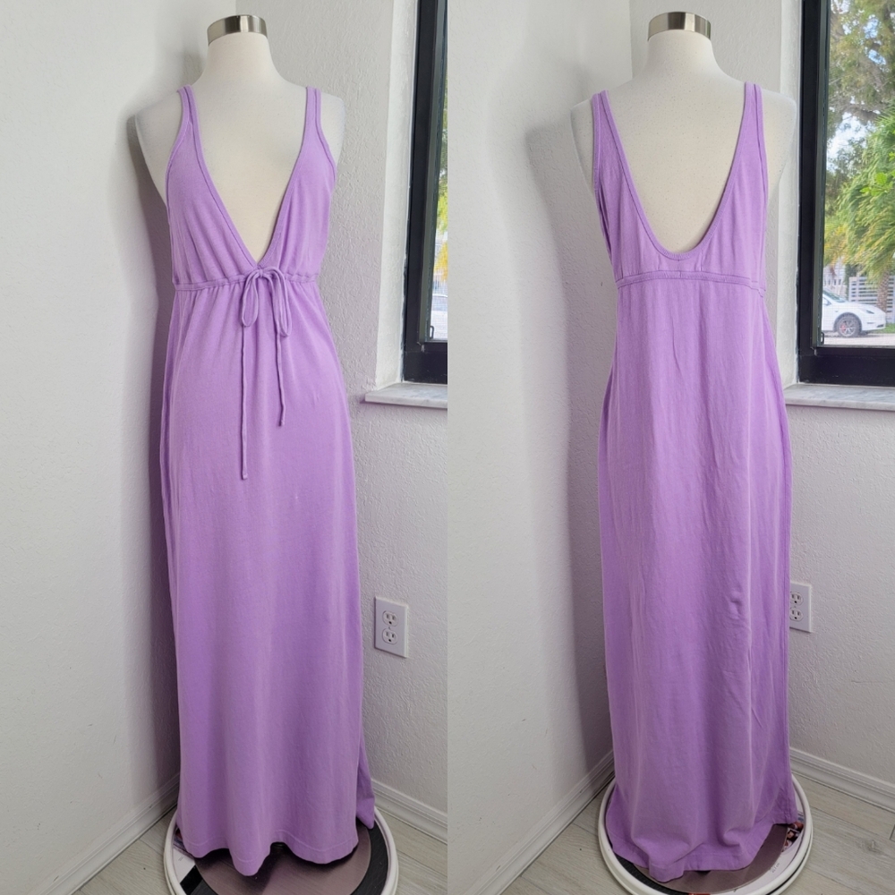 FREE PEOPLE BEACH Free-est Essential Tank Midi Dress In Lupine M. - Picture 2 of 8